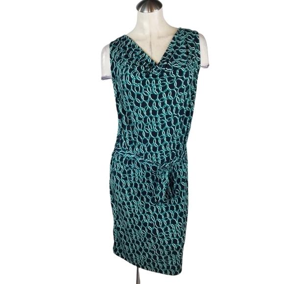 3/$25 Banana Republic Size S Blue Belted Dress - Picture 1 of 6